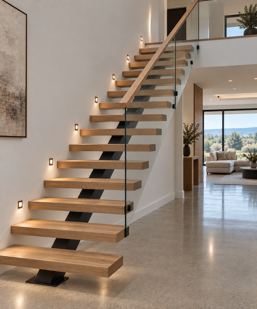 Custom Hardwood Staircases