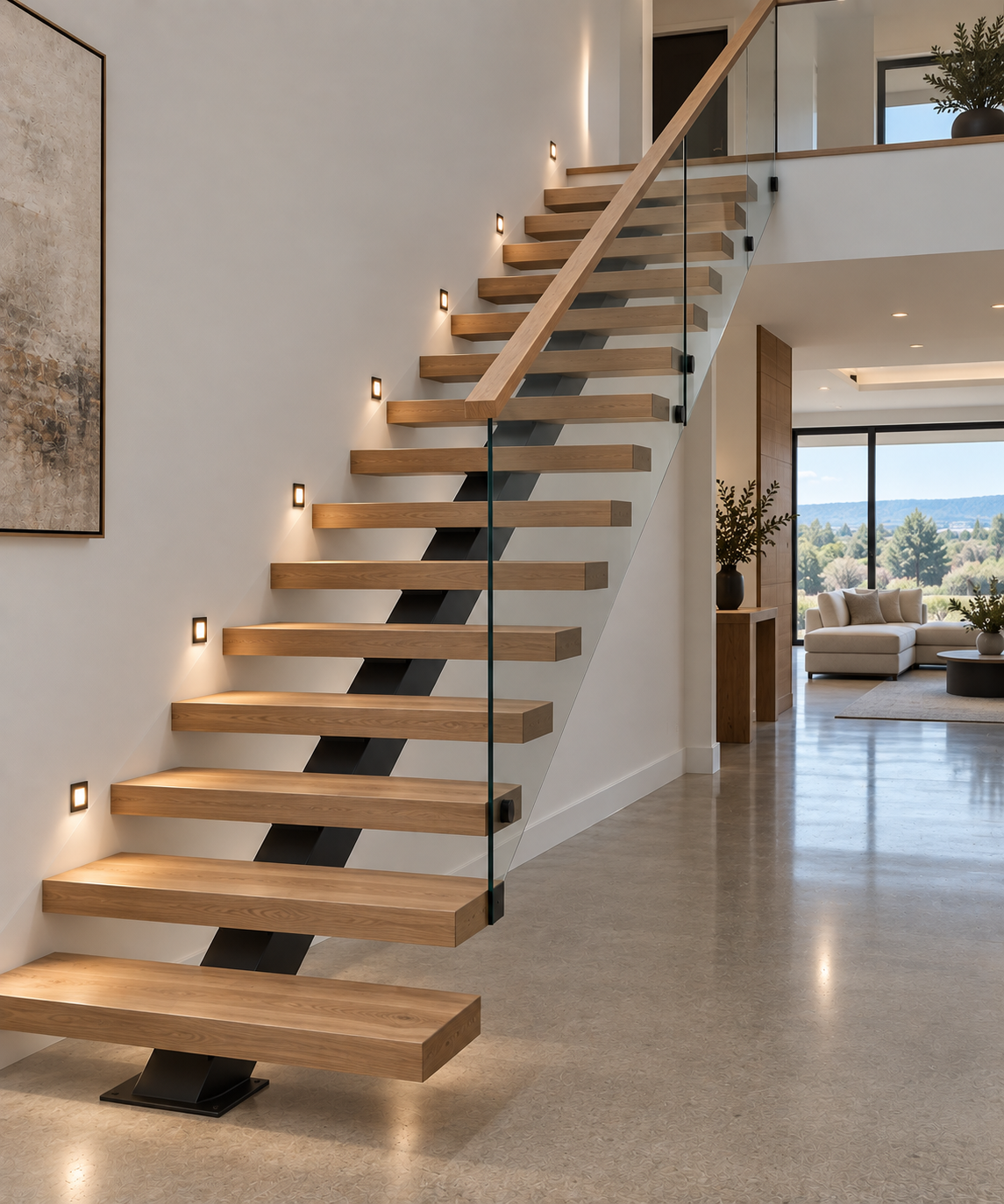Custom Hardwood Staircases