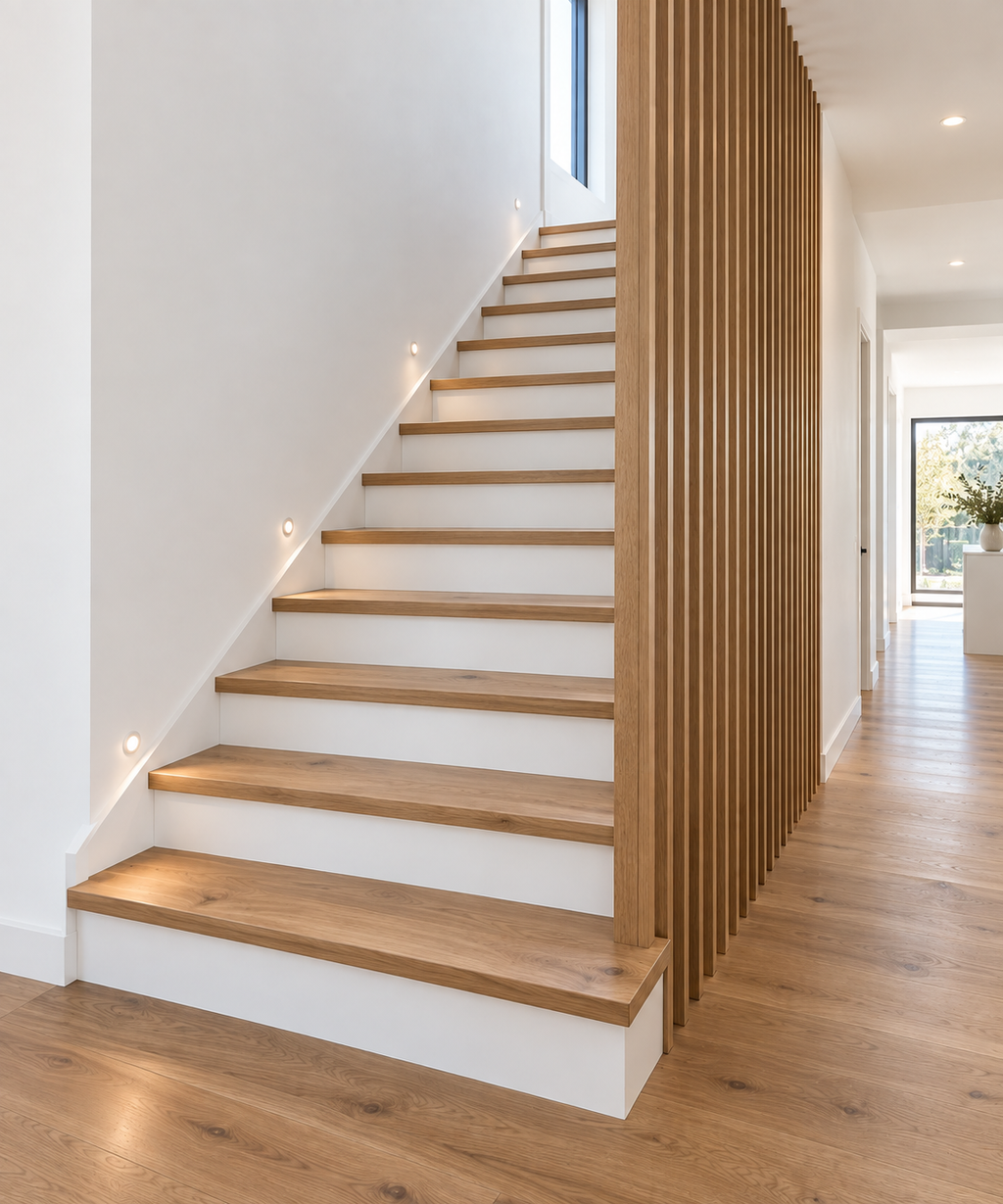 Custom Hardwood Staircases