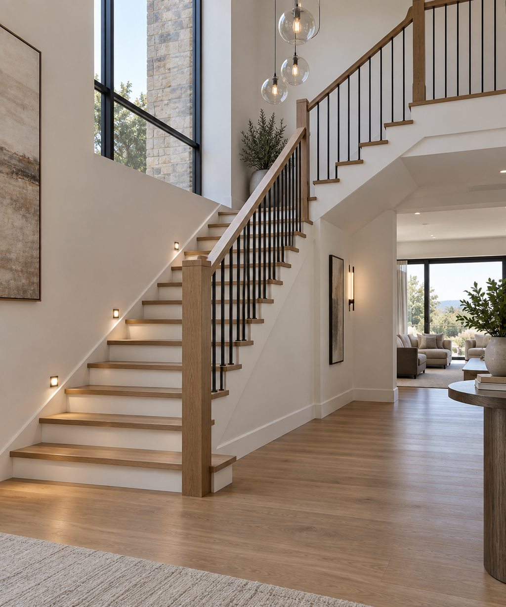 Custom Hardwood Staircases